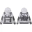 Hellstar Grey Black Tie Dye Hoodie