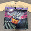 VALEFOREVER Cream Roller Coaster Skeleton Ghost Vintage Graphic Short Sleeve T-Shirt