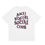 Anti Social Social Club Pink Circle Logo T-Shirt - White