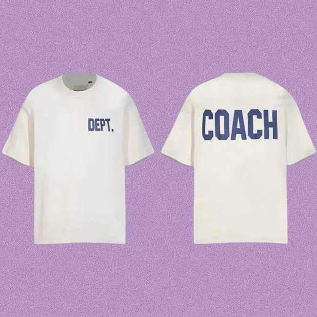 Gallery Dept. x Coach Short Sleeve T-Shirt - Cream/Blue Hover Image