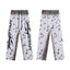 White Dotted Hellstar Flare Sweatpants