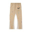 Gallery Dept. Paint Splatter Contrast Panel Sweatpants - Khaki / Tan