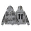 Hellstar Washed Vintage Printed Zip Hoodie 014