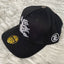 Hellstar Black Silver Flame Flat Brim Cap