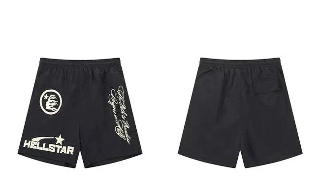 Hellstar Black Nylon Quick Dry Shorts Hover Image