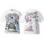 Hellstar White Cross Graffiti Print Tee