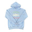 Corteiz “Alcatraz” Light Blue Hoodie — Retro Island Graphic on Oversized Streetwear Pullover