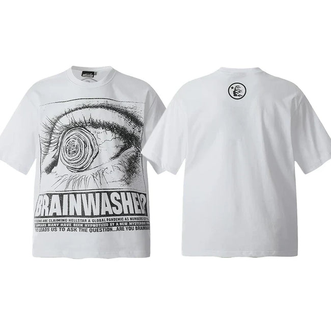 Hellstar White Eye Brainwashed Graphic Tee Hover Image