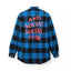 Anti Social Social Club Plaid Flannel Shirt - Blue/Orange-Red