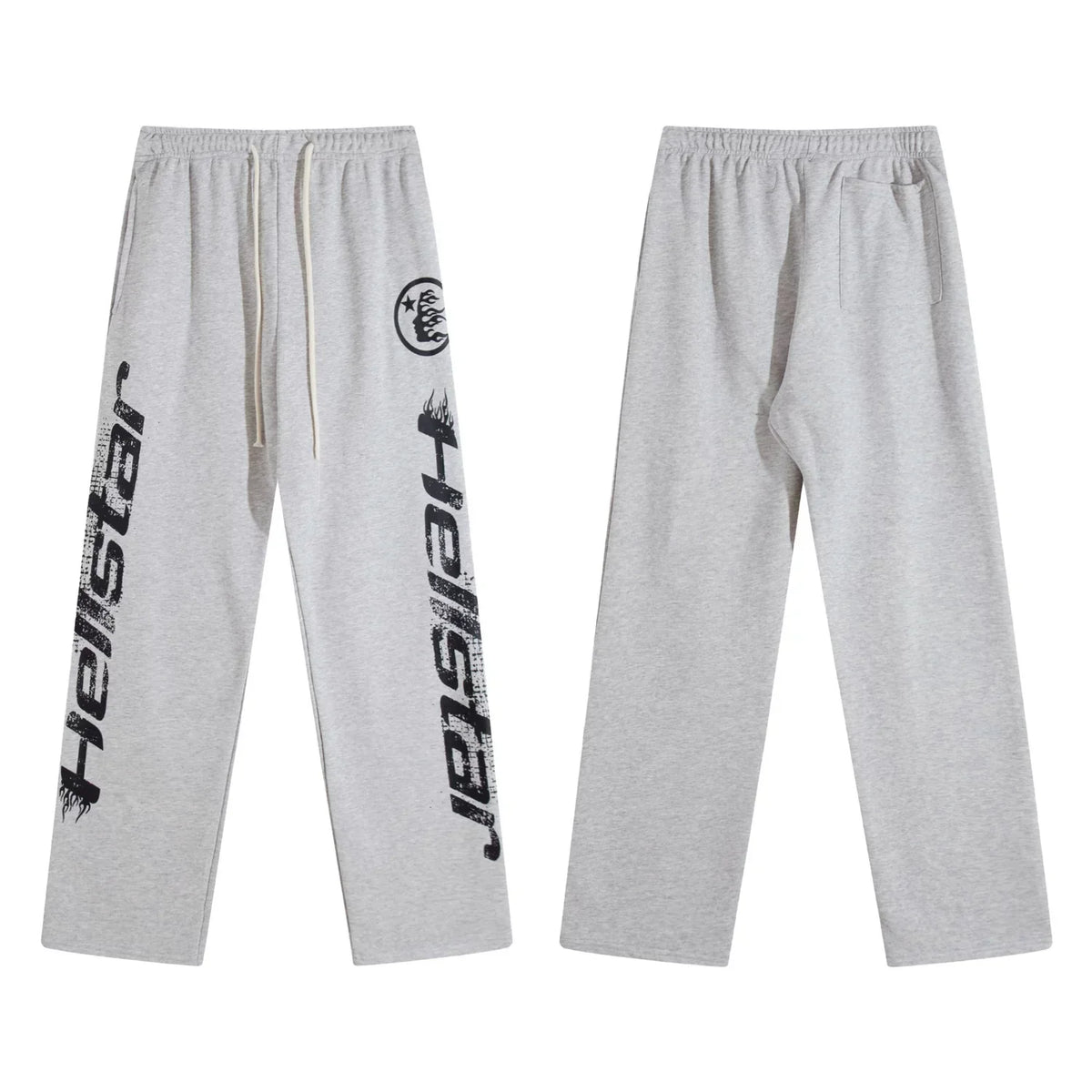 Hellstar Grey Letter Sweatpants