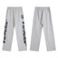 Hellstar Grey Letter Sweatpants