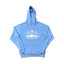 Sky Blue Vintage Star Graphic Hoodie – Oversized Streetwear Pullover Sweatshirt