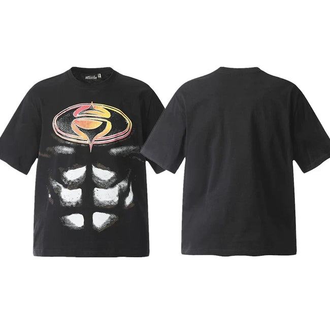 Hellstar Black Muscle Logo Graphic Tee Hover Image