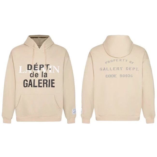 Gallery Dept x Lanvin Beige Hoodie Hover Image