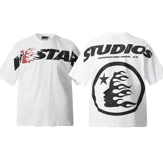 Hellstar White Studios Flame Portrait Tee Hover Image