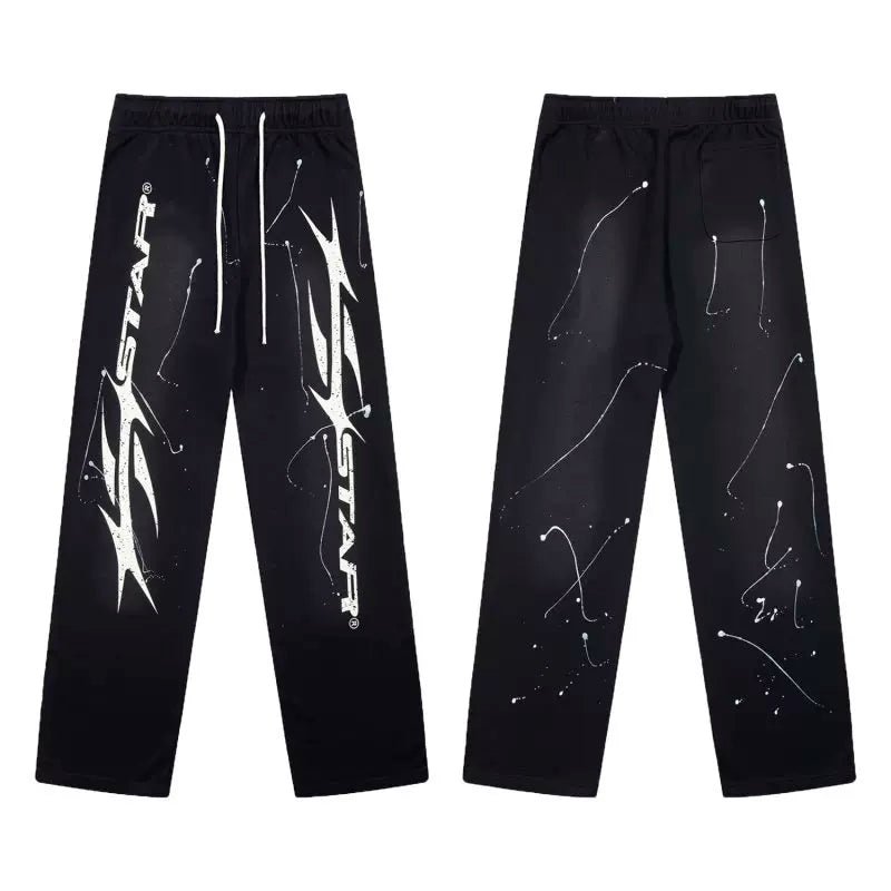 Hellstar Black STAR Sweatpants