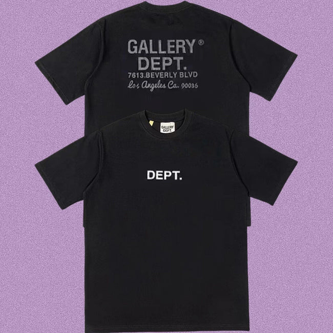 Gallery Dept. Beverly Blvd Address Short Sleeve T-Shirt - Dark Charcoal Hover Image