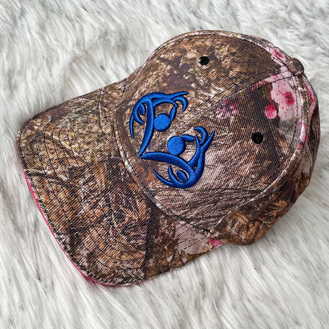 Hellstar Camo Blue Graphic Flat Brim Cap Hover Image