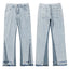 Gallery Dept. Contrast Side Panel Light Wash Denim Jeans