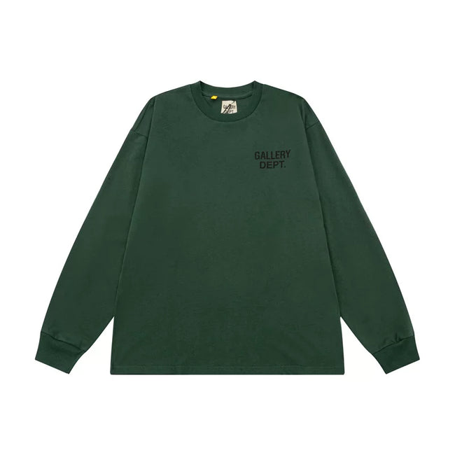 Gallery Dept. Minimalist Logo Long Sleeve T-Shirt - Dark Green Hover Image