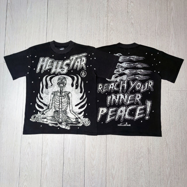 Hellstar Studded Yoga Graphic T-shirt Hover Image