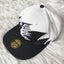 Hellstar White Black Split Color Flame Flat Brim Cap