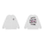 Anti Social Social Club Pink Circle Logo Long Sleeve T-Shirt - White
