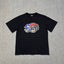 Corteiz Eagle Eye Graphic Black T-Shirt — Patriotic Streetwear Tee with Bold Motorcycle Print