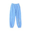 Sky Blue Script Logo Sweatpants – Oversized Streetwear Joggers