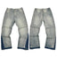 Gallery Dept. Contrast Side Panel Light Wash Denim Jeans
