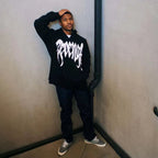 Revenge Lightning Arch Logo Pullover Hoodie black