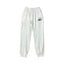 White Vintage Oval Graphic Sweatpants – Oversized Streetwear Joggers