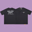Gallery Dept. Hollywood Logo Short Sleeve T-Shirt - Dark Charcoal/White