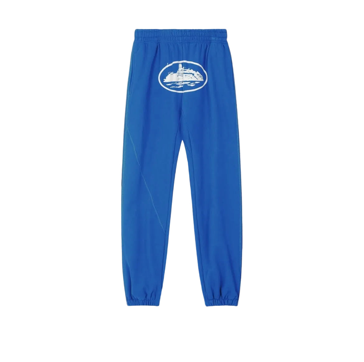 Royal Blue Vintage Graphic Sweatpants – Oversized Streetwear Joggers