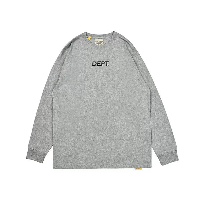 Gallery Dept. Minimalist DEPT. Logo Long Sleeve T-Shirt - Light Grey Hover Image