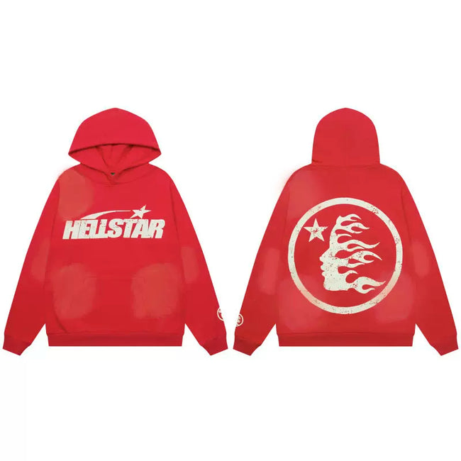 Hellstar Red Star Flame Hoodie Hover Image