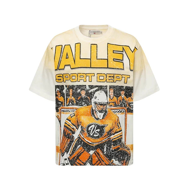 Valleydream Cream Valley Dreams Sport Dept Graphic Short Sleeve T-Shirt Hover Image