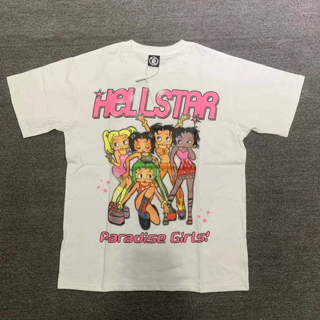 Hellstar Paradise Girls Cream T-shirt Hover Image