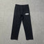 Black Straight-Leg Sweatpants | Minimalist Streetwear Pants with Logo Detail