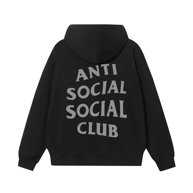 Anti Social Social Club Classic Logo Hoodie - Black Hover Image