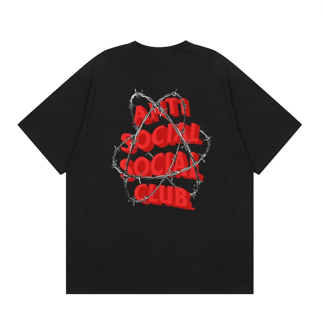 Anti Social Social Club Barbed Wire Logo T-Shirt - Black Hover Image