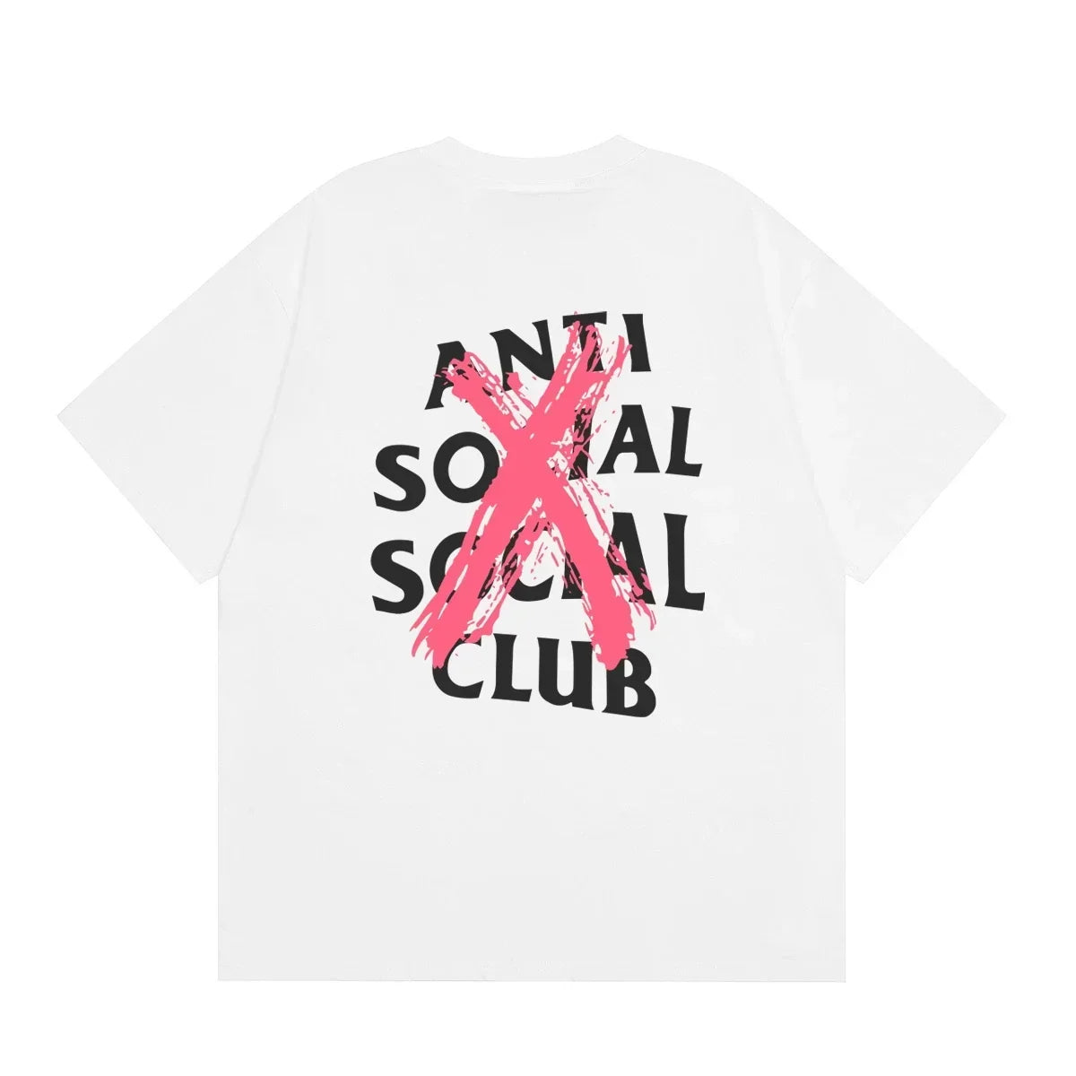 Anti Social Social Club Red X-Cross Logo T-Shirt - White