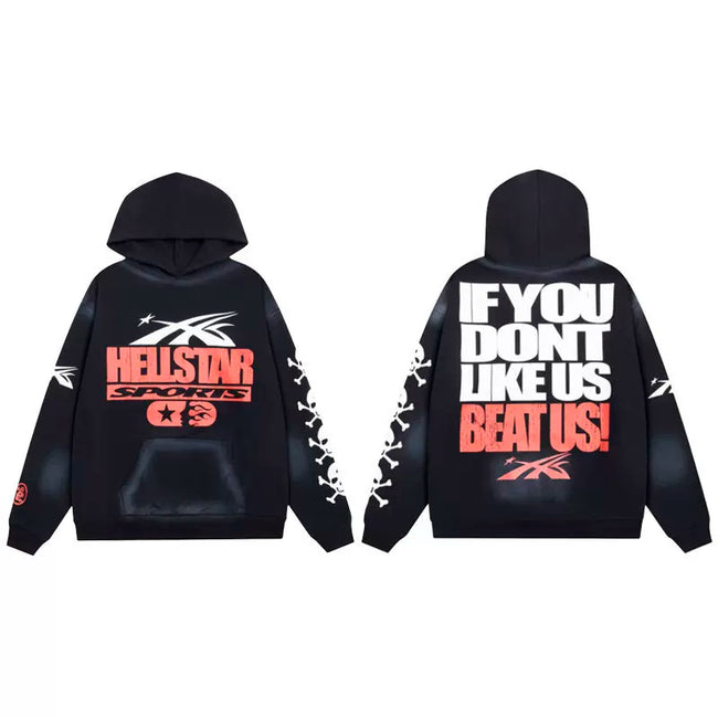 Hellstar Black BEAT US Hoodie Hover Image