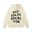 Anti Social Social Club Classic Logo Hoodie - Cream/Black
