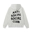 Anti Social Social Club Classic Logo Hoodie - Light Grey/Black