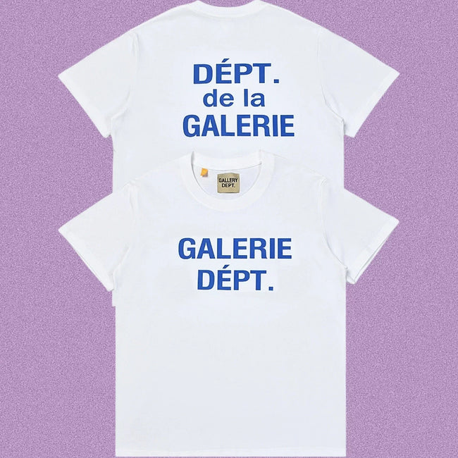 Gallery Dept. Galerie Dépt. Short Sleeve T-Shirt - White/Blue Hover Image