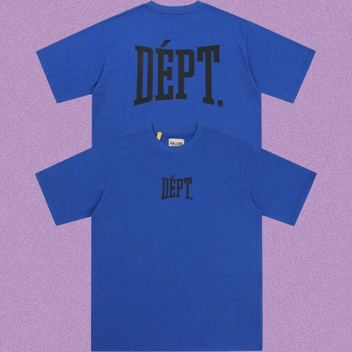 Gallery Dept. Arch Logo Short Sleeve T-Shirt - Royal Blue/Black