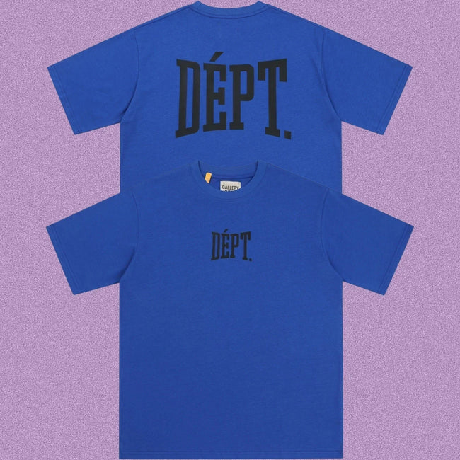 Gallery Dept. Arch Logo Short Sleeve T-Shirt - Royal Blue/Black Hover Image