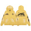 Hellstar Yellow Washed Zip Up Hoodie