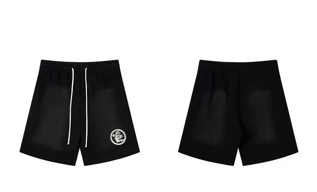 Hellstar Black Circle Logo Shorts Hover Image